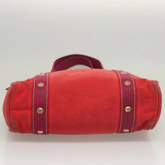 LOUIS VUITTON Antigua Cabas MM Tote Bag Red M40034 LV Auth BA1930 - Picture 6 of 16